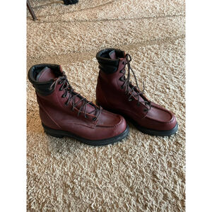 RED WING 402 SUPERSOLE RED MOC TOE BOOT Men’s Size 6 D
